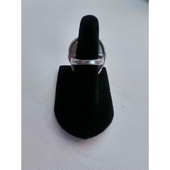 SAJEN WINDOW DRUSY FOREST SAJEN SILVER COLLECTION PLATINUM OVER SILVER RING - Picture 4 of 10